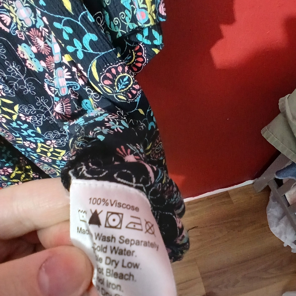 Multicolor Patterned Earthbound Xxl Button Up Shi… - image 6